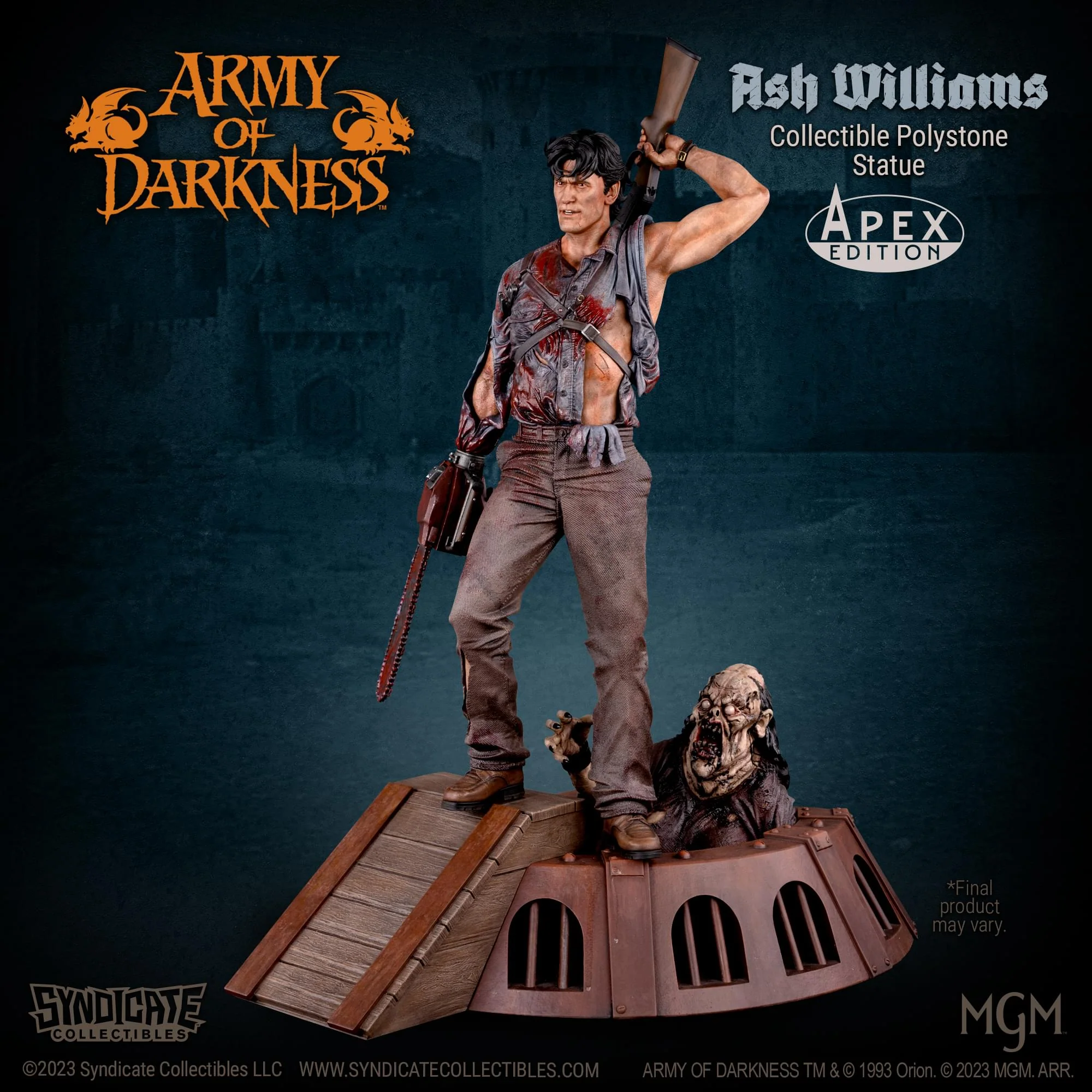Army Of Darkness Ash Williams 1:10 Premium Polystone Statue | Apex Exclusive - Image 19