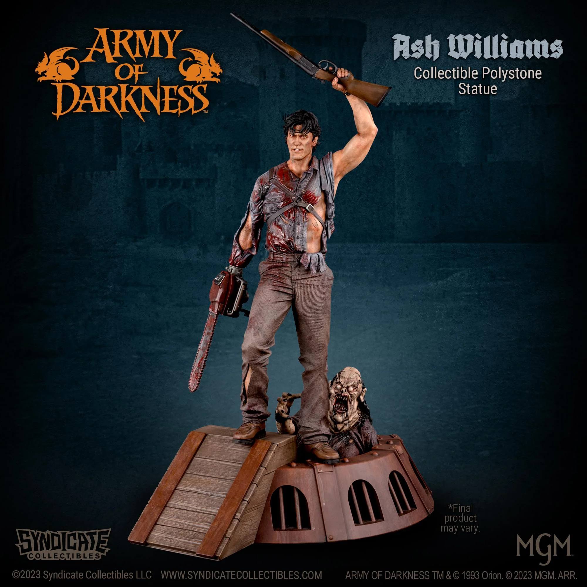 Army Of Darkness Ash Williams 1:10 Premium Polystone Statue | Apex Exclusive - Image 6