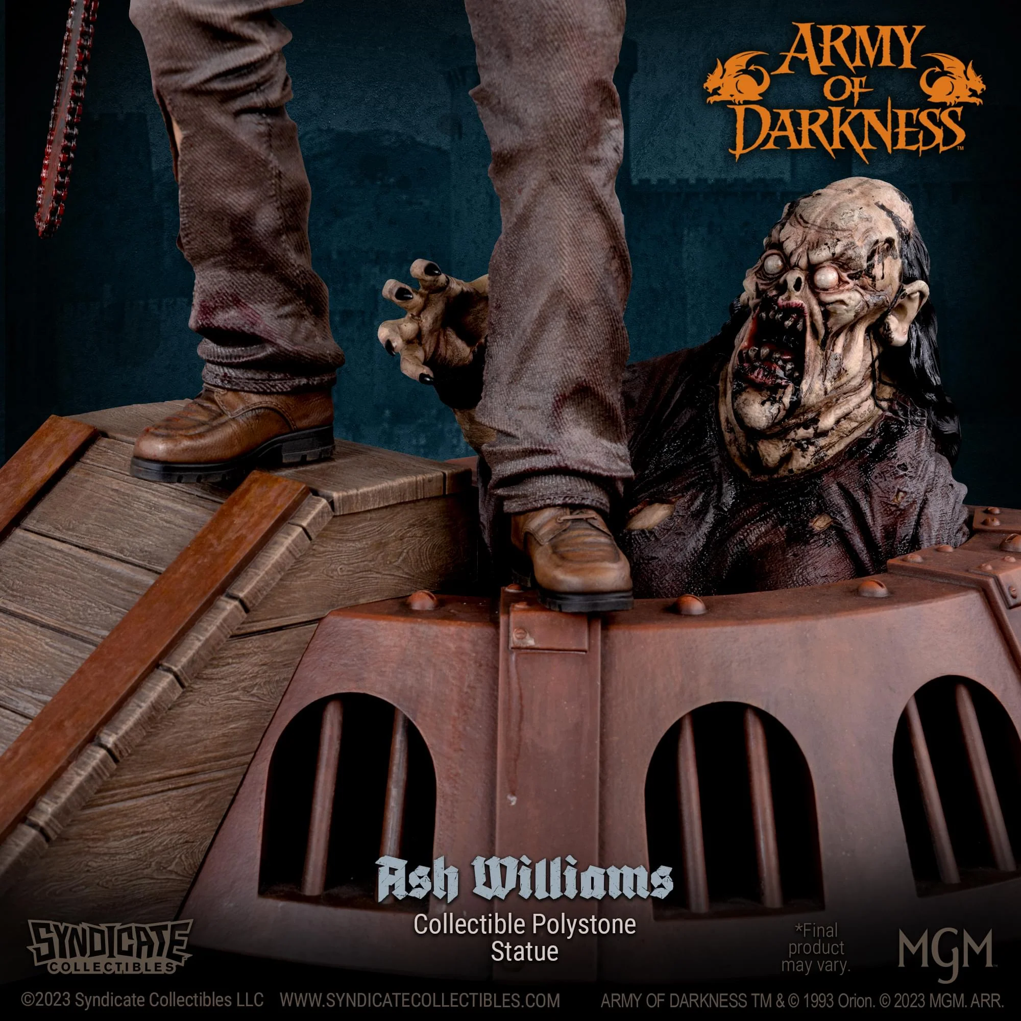 Army Of Darkness Ash Williams 1:4 Premium Polystone Statue | Apex Exclusive - Image 12
