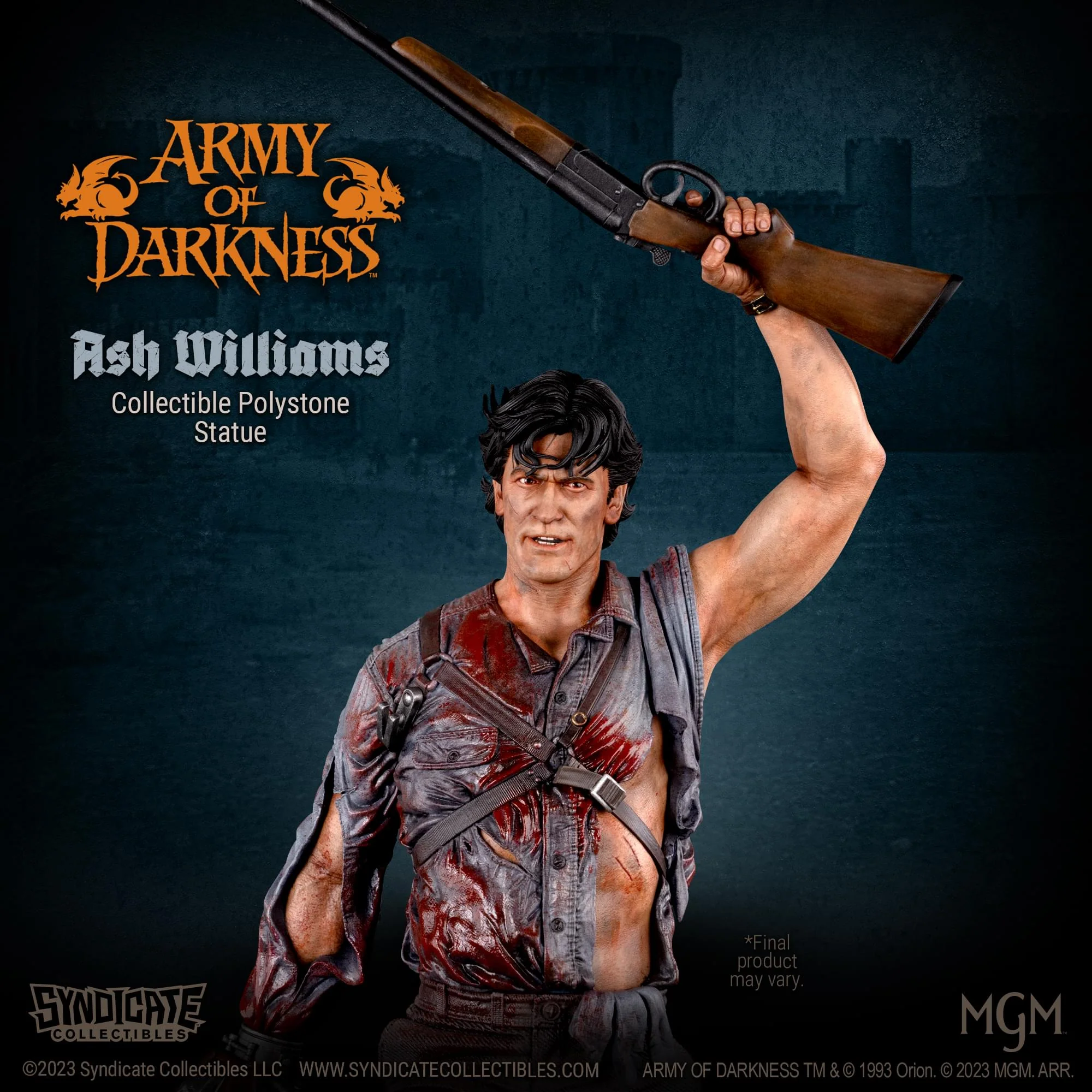 Army Of Darkness Ash Williams 1:4 Premium Polystone Statue | Apex Exclusive - Image 13
