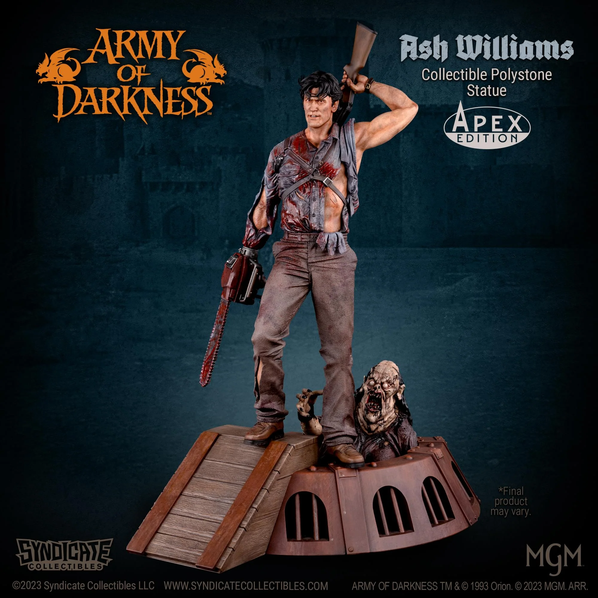 Army Of Darkness Ash Williams 1:4 Premium Polystone Statue | Apex Exclusive - Image 14