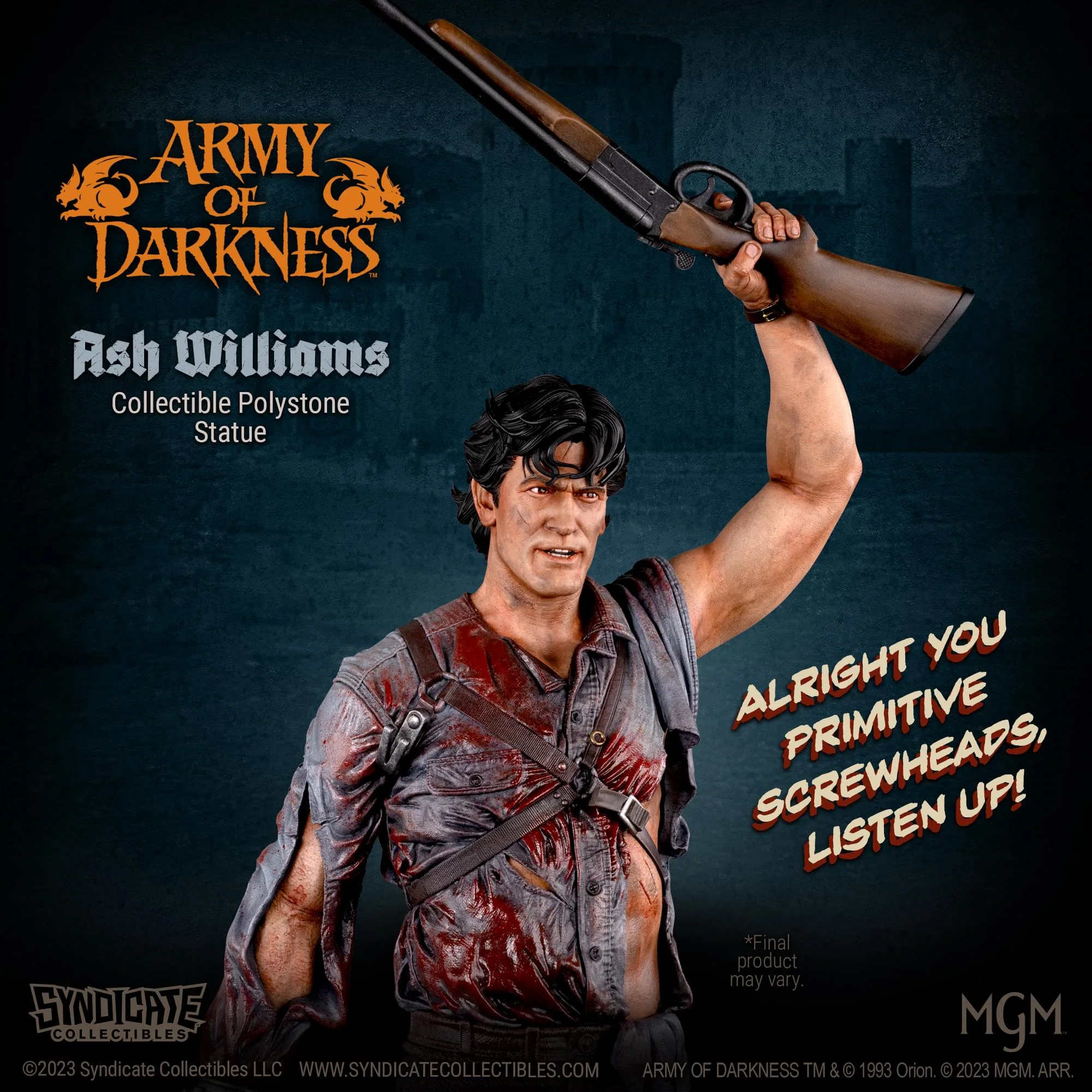 Army Of Darkness Ash Williams 1:4 Premium Polystone Statue | Apex Exclusive - Image 15