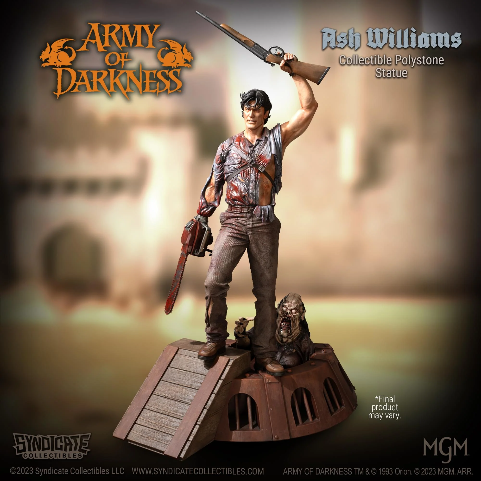 Army Of Darkness Ash Williams 1:4 Premium Polystone Statue | Apex Exclusive - Image 17