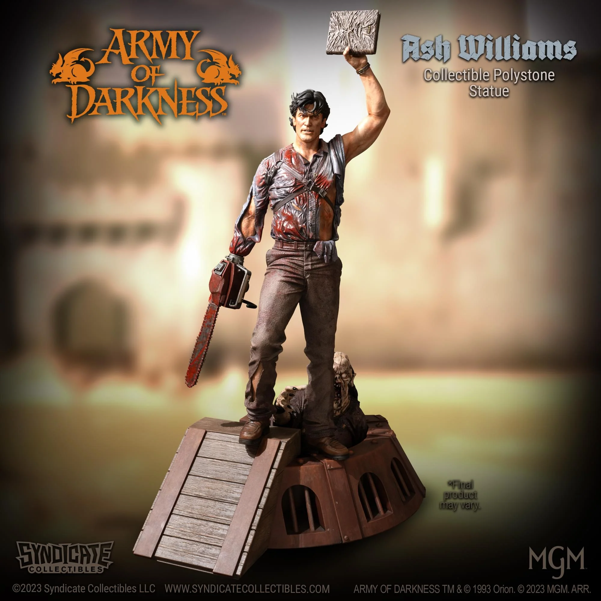 Army Of Darkness Ash Williams 1:4 Premium Polystone Statue | Apex Exclusive - Image 18