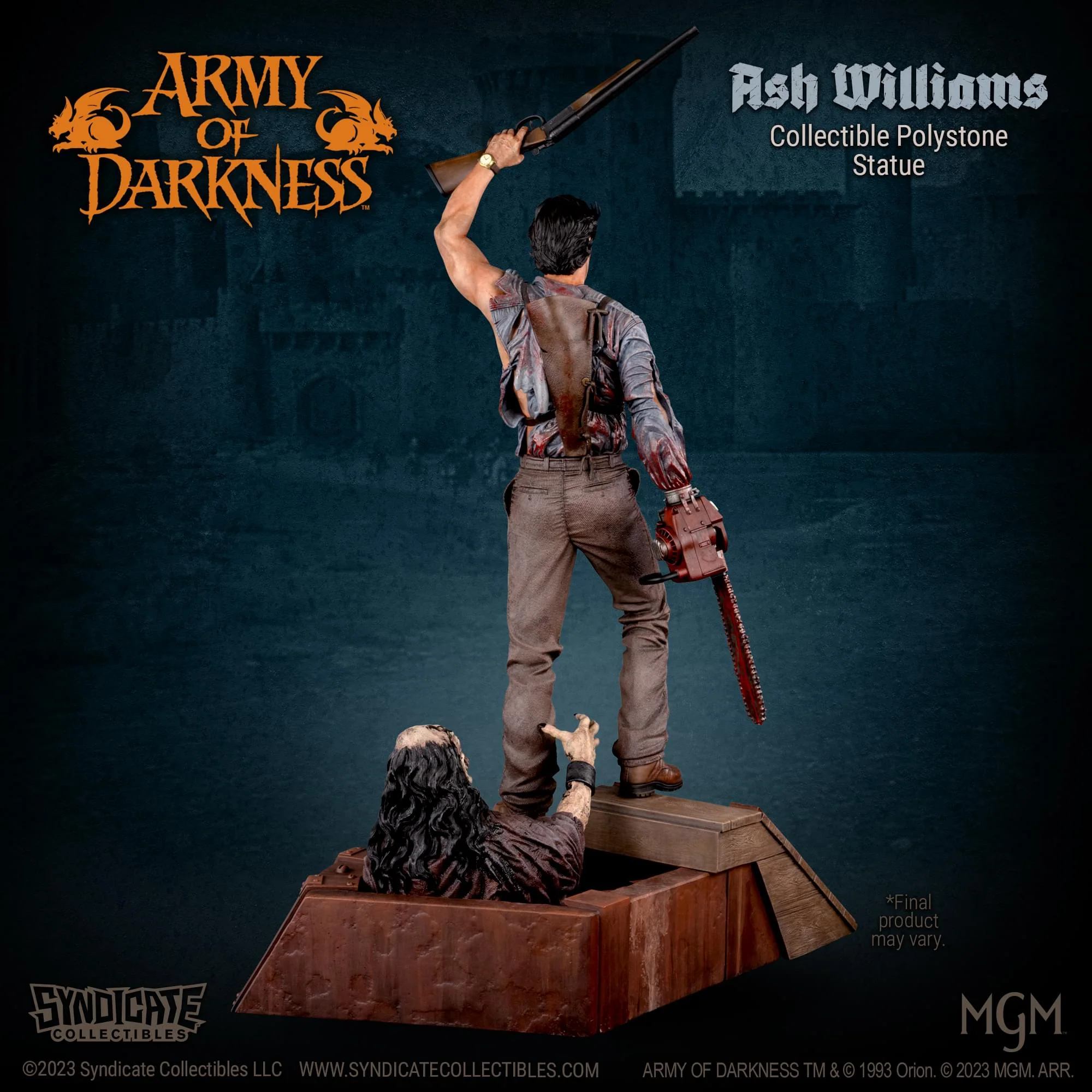 Army Of Darkness Ash Williams 1:4 Premium Polystone Statue | Apex Exclusive - Image 2