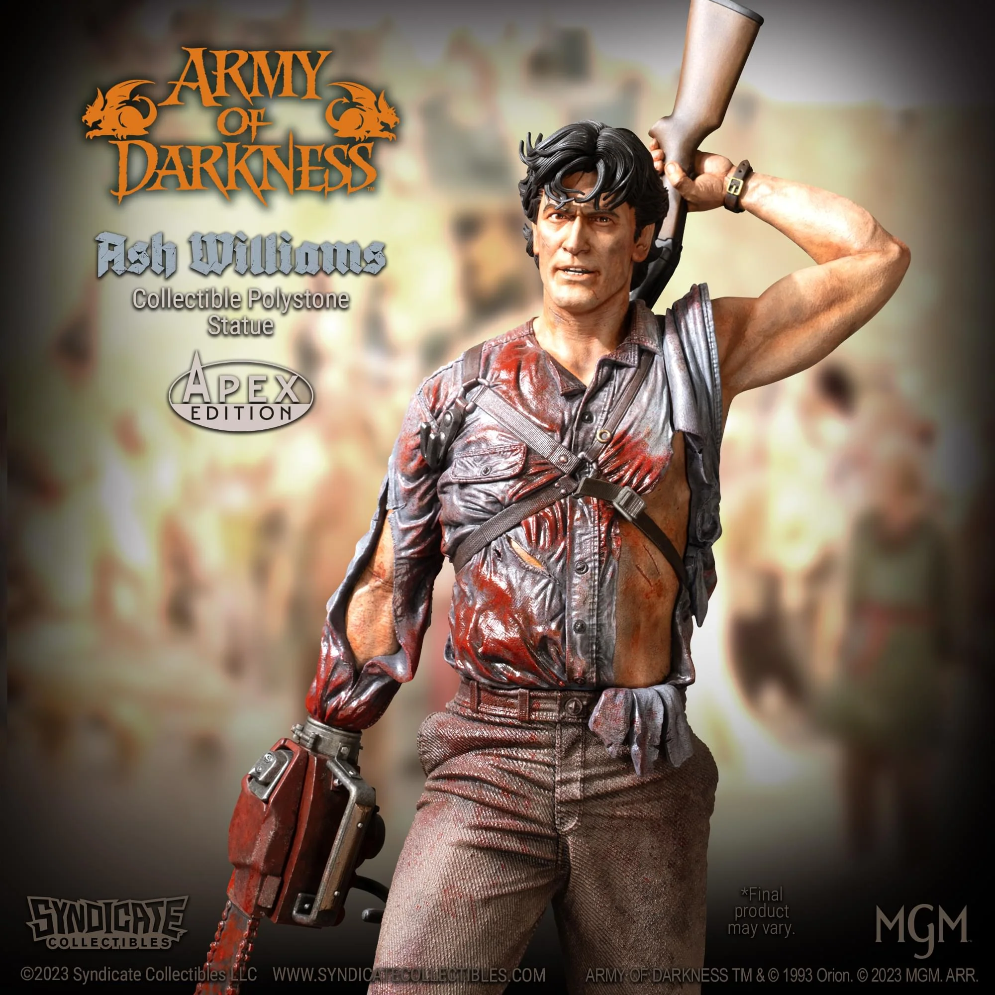 Army Of Darkness Ash Williams 1:4 Premium Polystone Statue | Apex Exclusive - Image 20