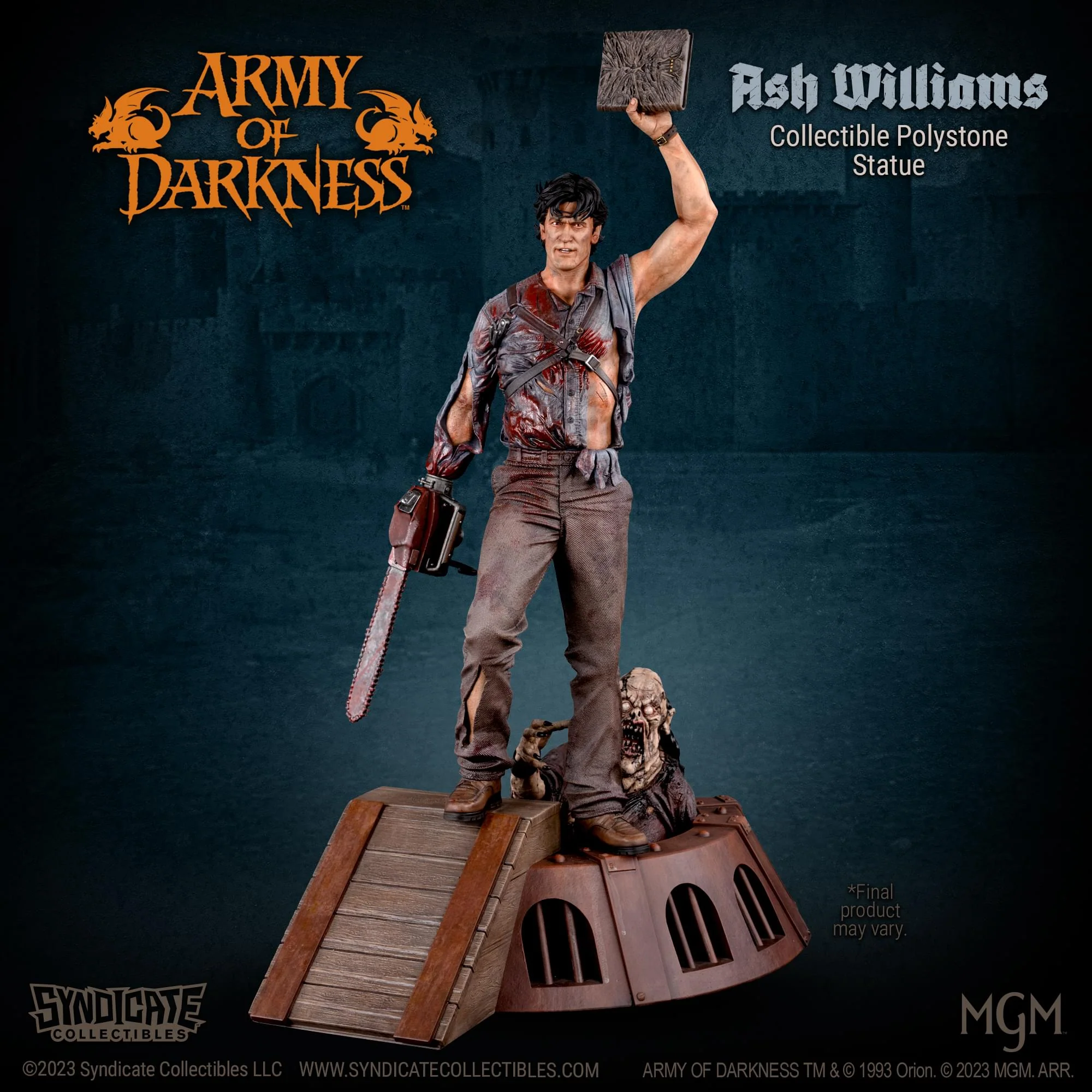 Army Of Darkness Ash Williams 1:4 Premium Polystone Statue | Apex Exclusive - Image 5