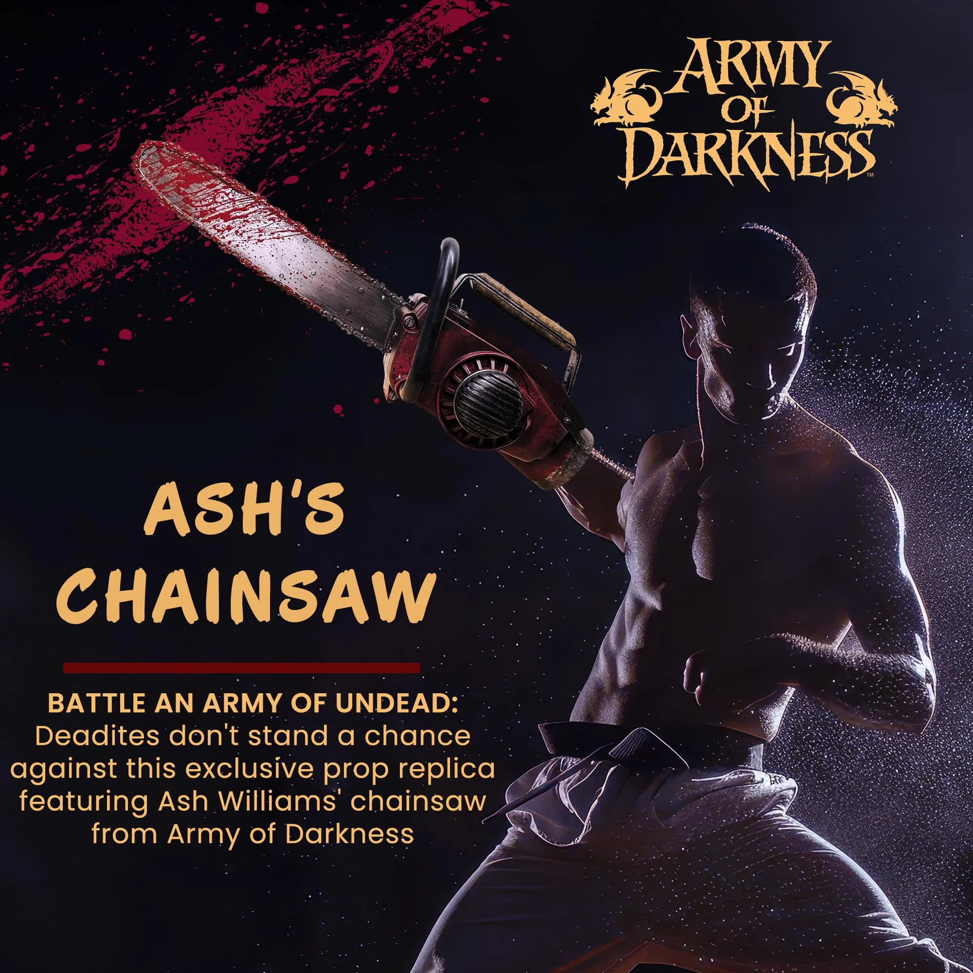 Army of Darkness Ash's Chainsaw 1:1 Scale Electronic Prop Replica - Image 4