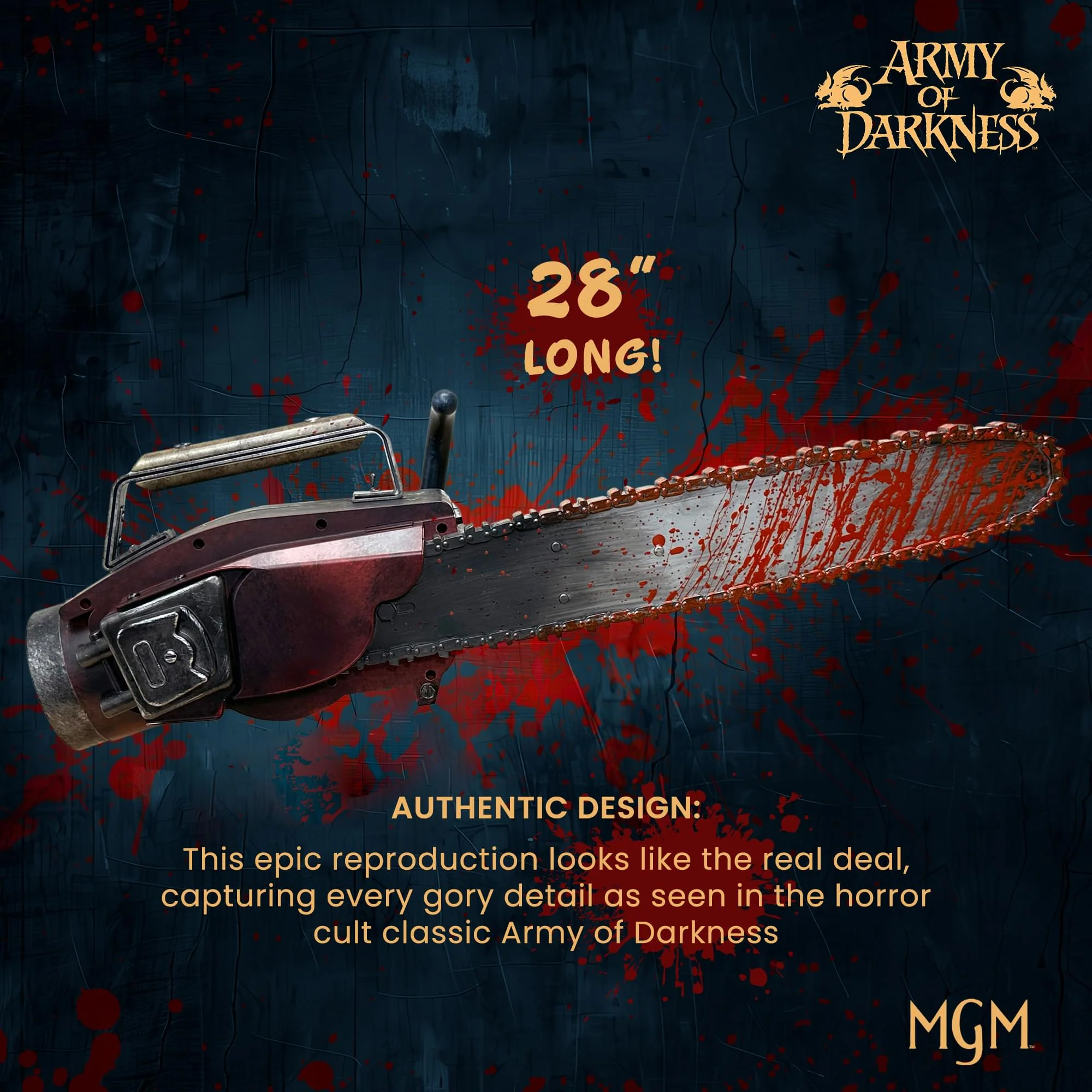 Army of Darkness Ash's Chainsaw 1:1 Scale Electronic Prop Replica - Image 6