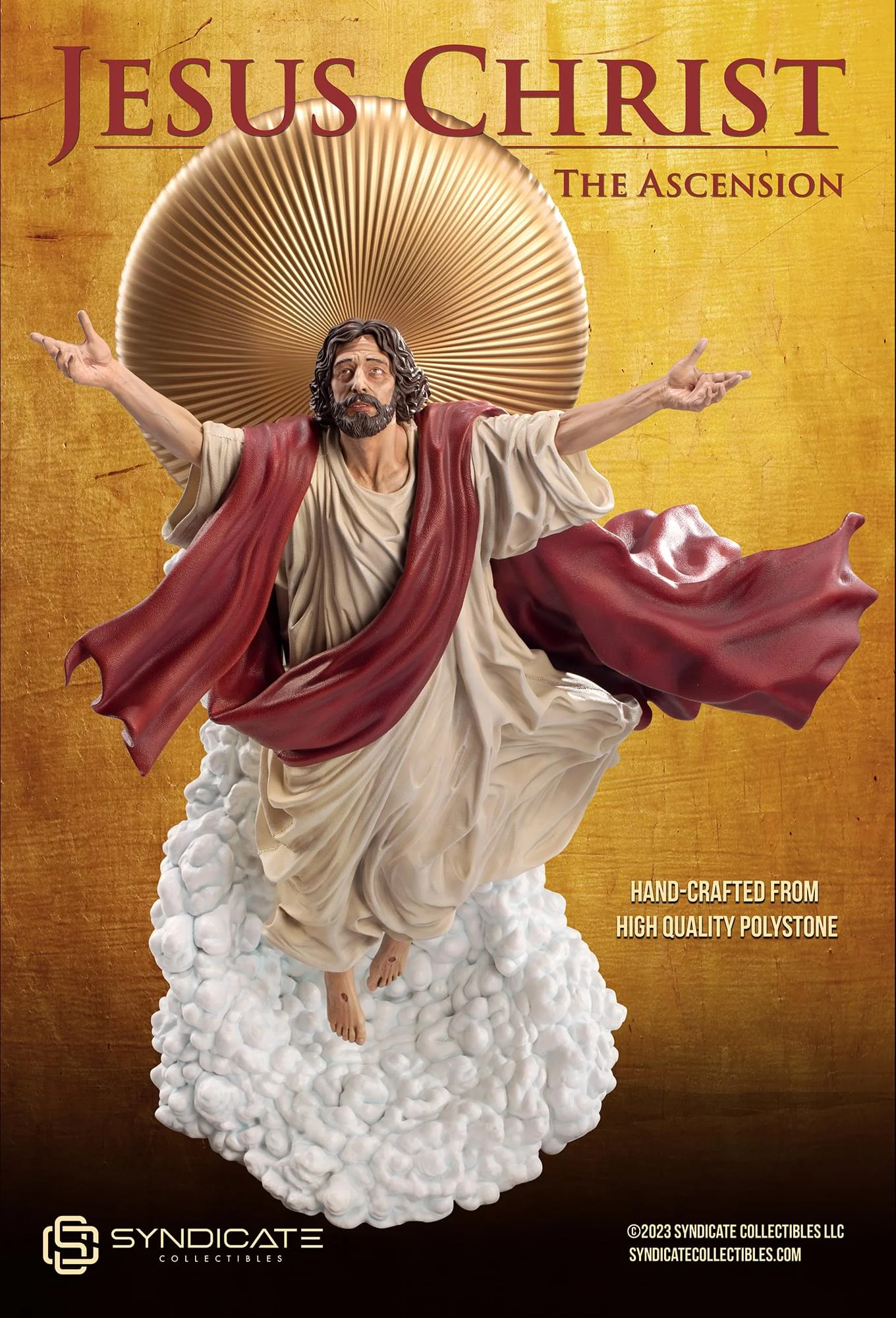 Ascension of Jesus Christ 11-Inch Premium Statue | 1:10 Scale Red Robe Edition - Image 4