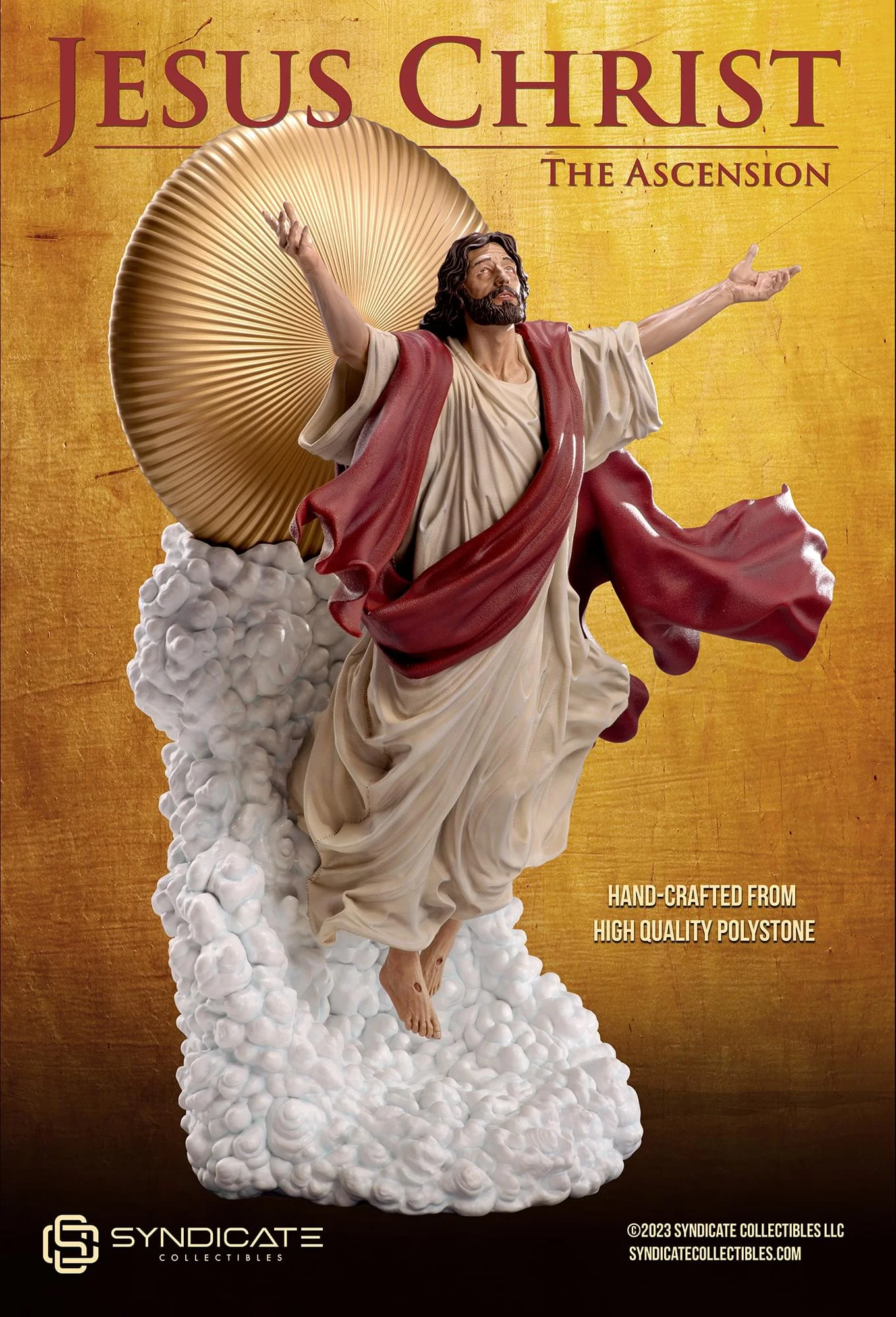 Ascension of Jesus Christ 11-Inch Premium Statue | 1:10 Scale Red Robe Edition - Image 5