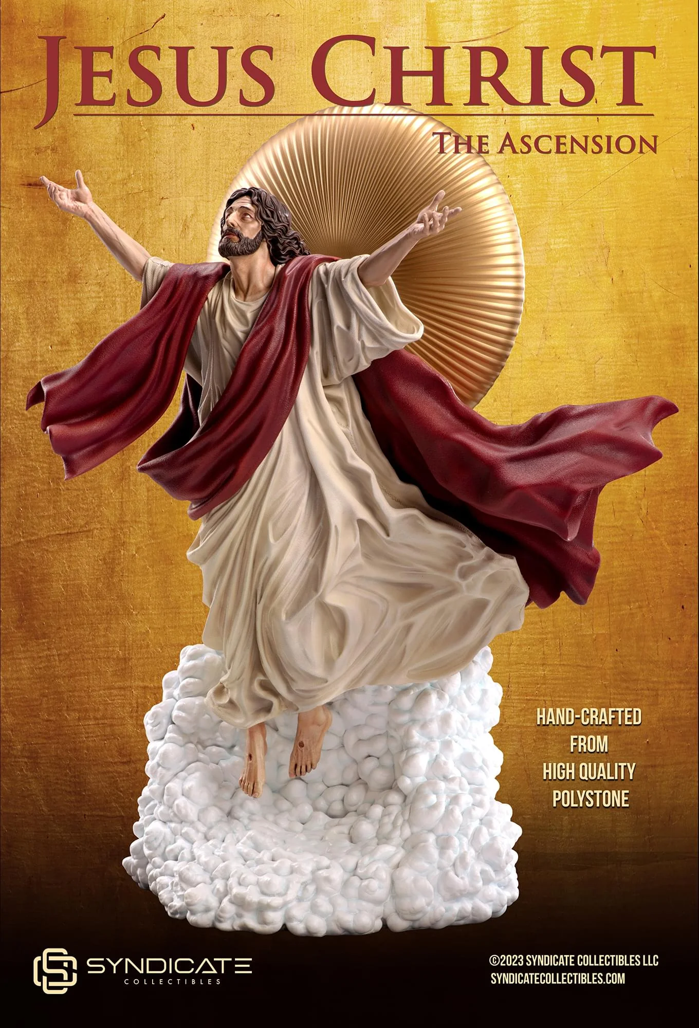 Ascension of Jesus Christ 11-Inch Premium Statue | 1:10 Scale Red Robe Edition - Image 6