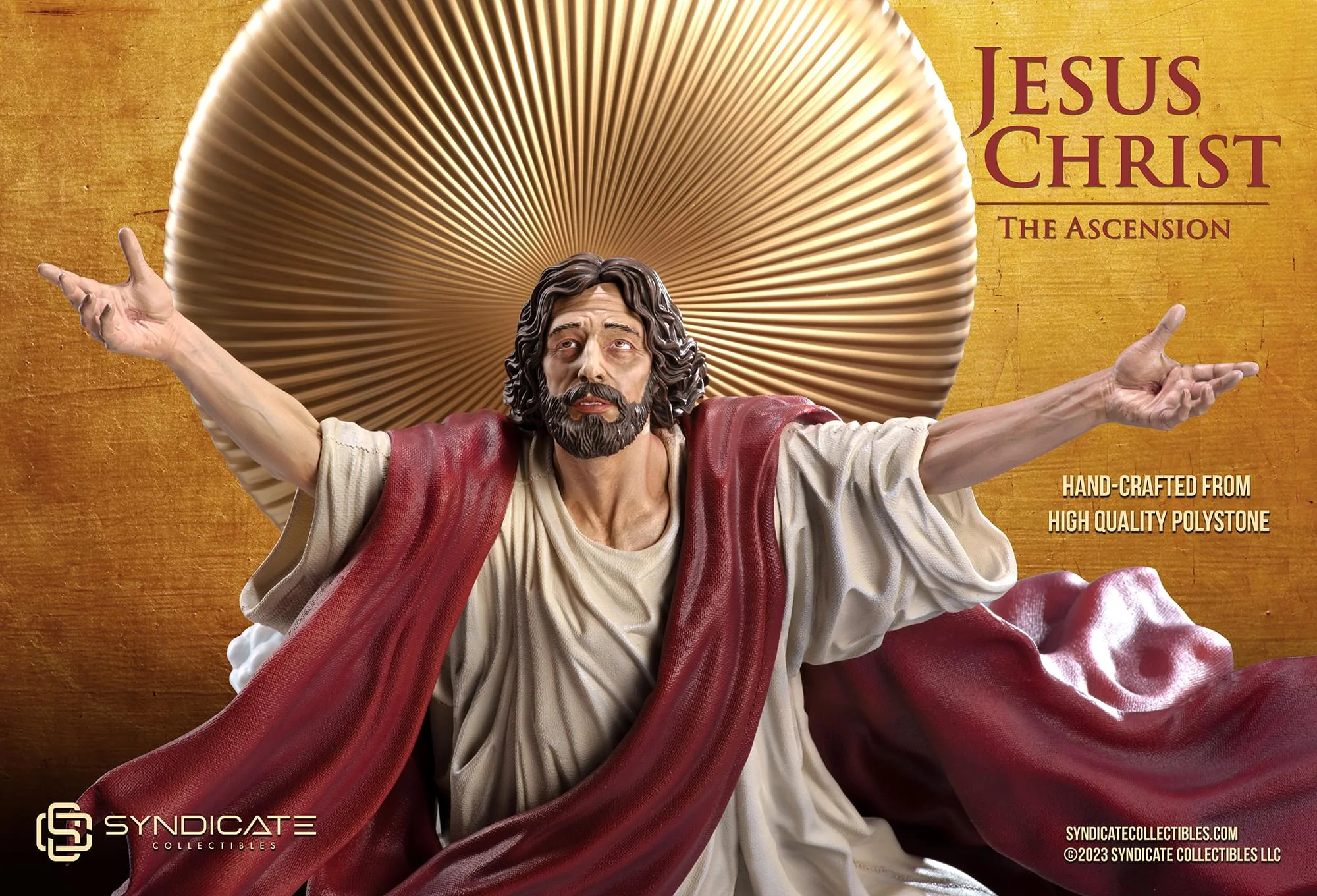 Ascension of Jesus Christ 11-Inch Premium Statue | 1:10 Scale Red Robe Edition - Image 7