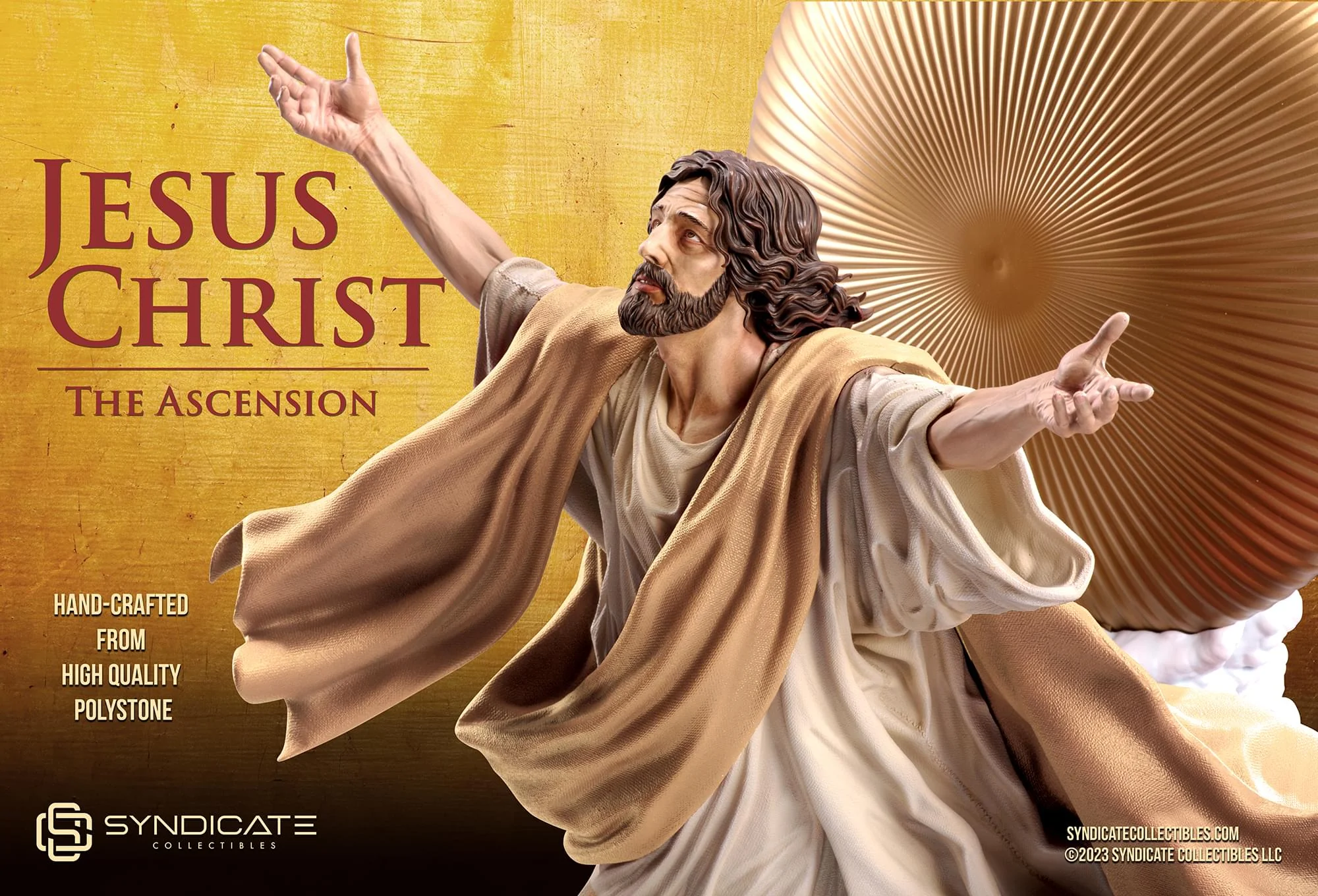 Ascension of Jesus Christ 11-Inch Premium Statue | 1:10 Scale Tan Robe Edition - Image 8