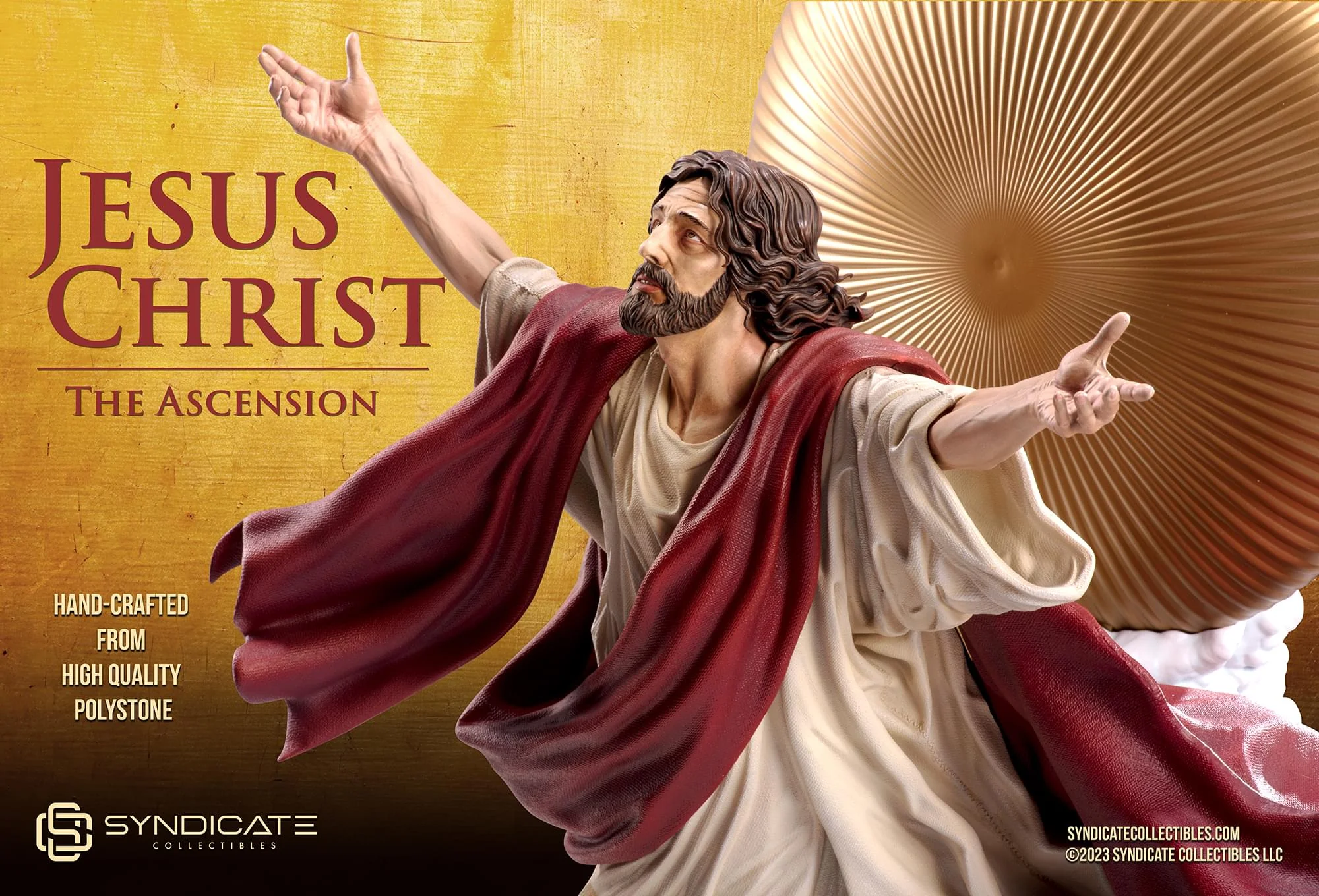 Ascension of Jesus Christ 27-Inch Premium Statue | 1:4 Scale Red Robe Edition - Image 8