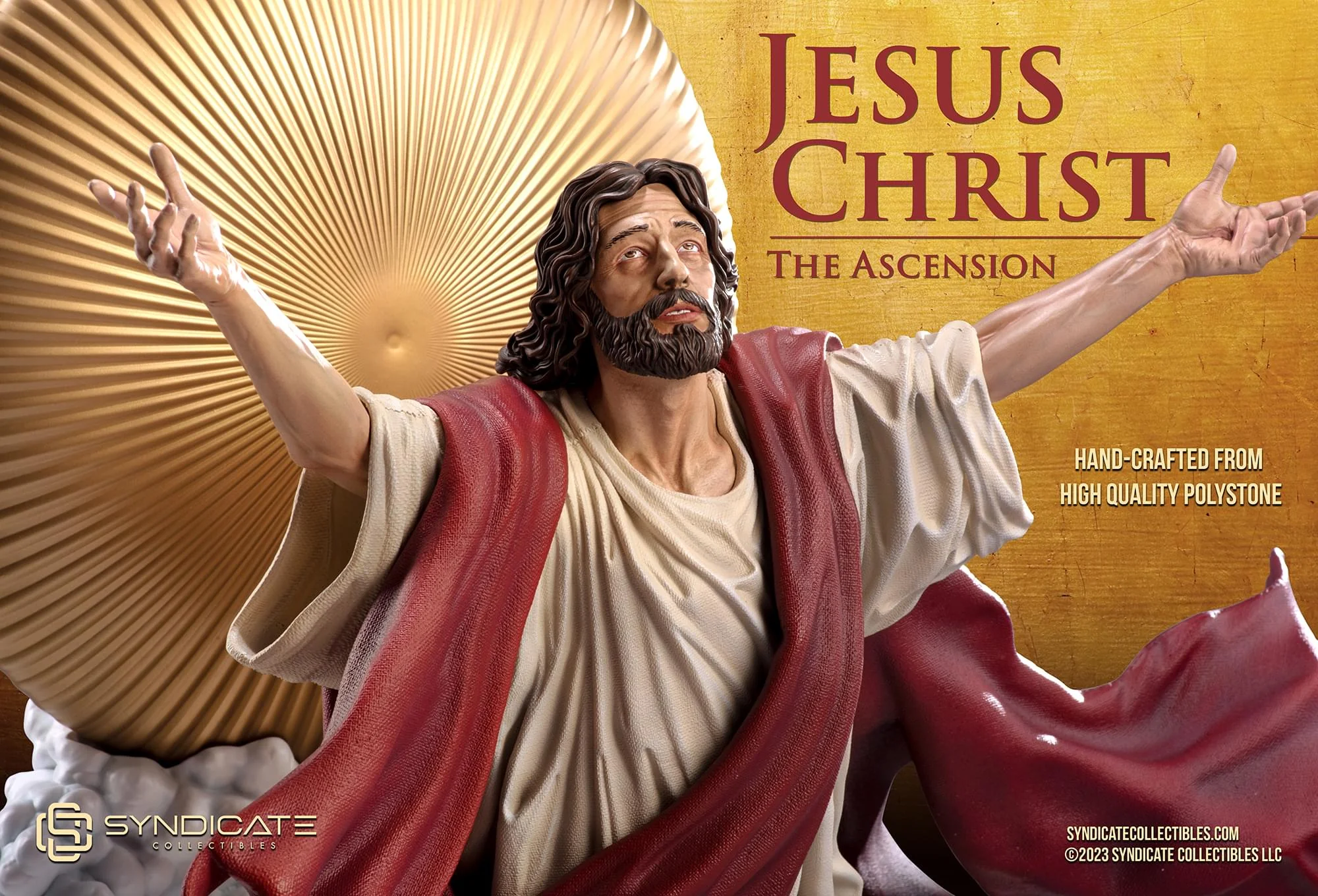 Ascension of Jesus Christ 27-Inch Premium Statue | 1:4 Scale Red Robe Edition - Image 9