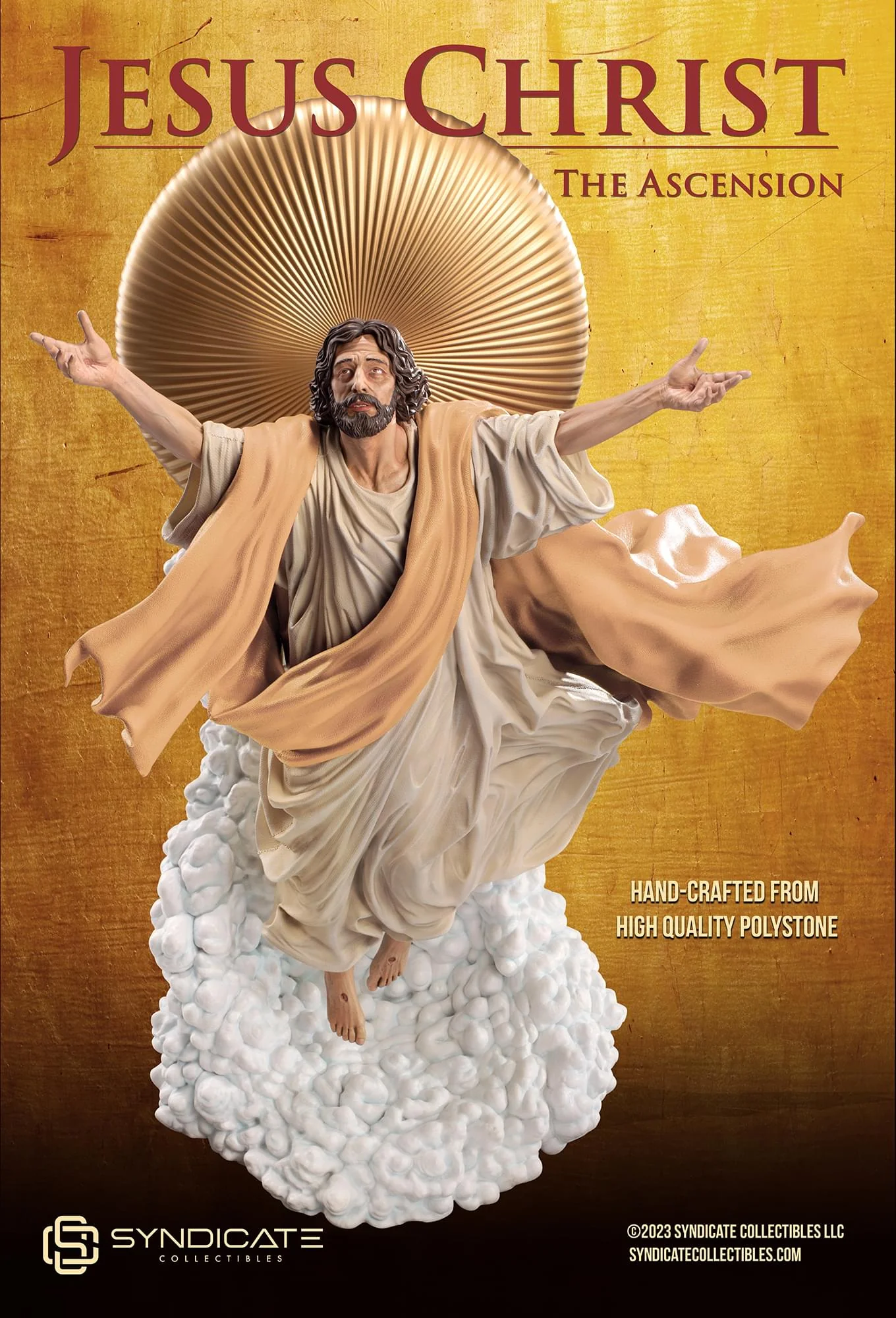 Ascension of Jesus Christ 27-Inch Premium Statue | 1:4 Scale Tan Robe Edition - Image 4