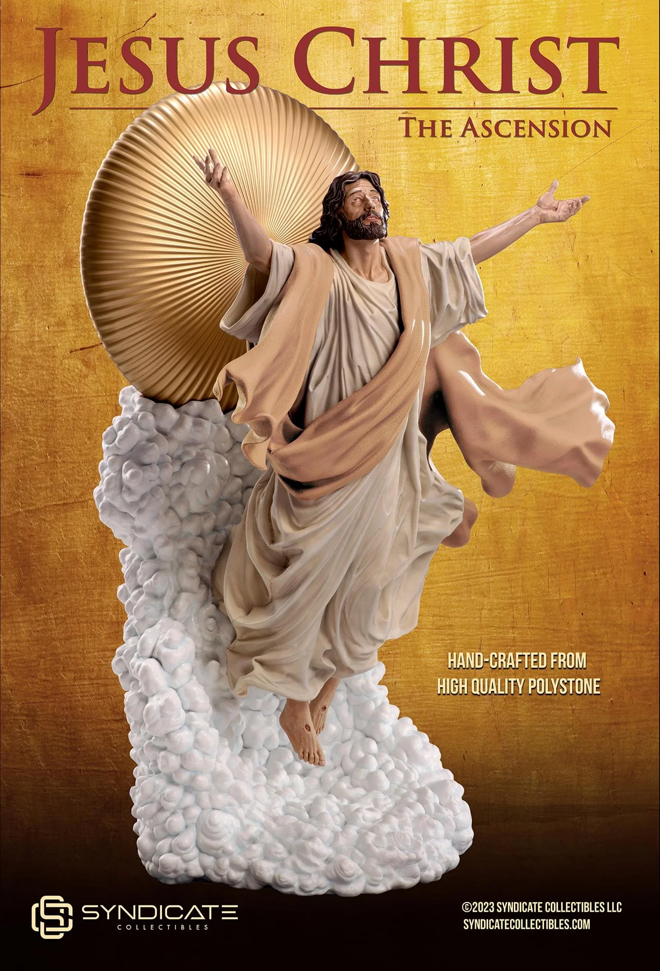 Ascension of Jesus Christ 27-Inch Premium Statue | 1:4 Scale Tan Robe Edition - Image 5