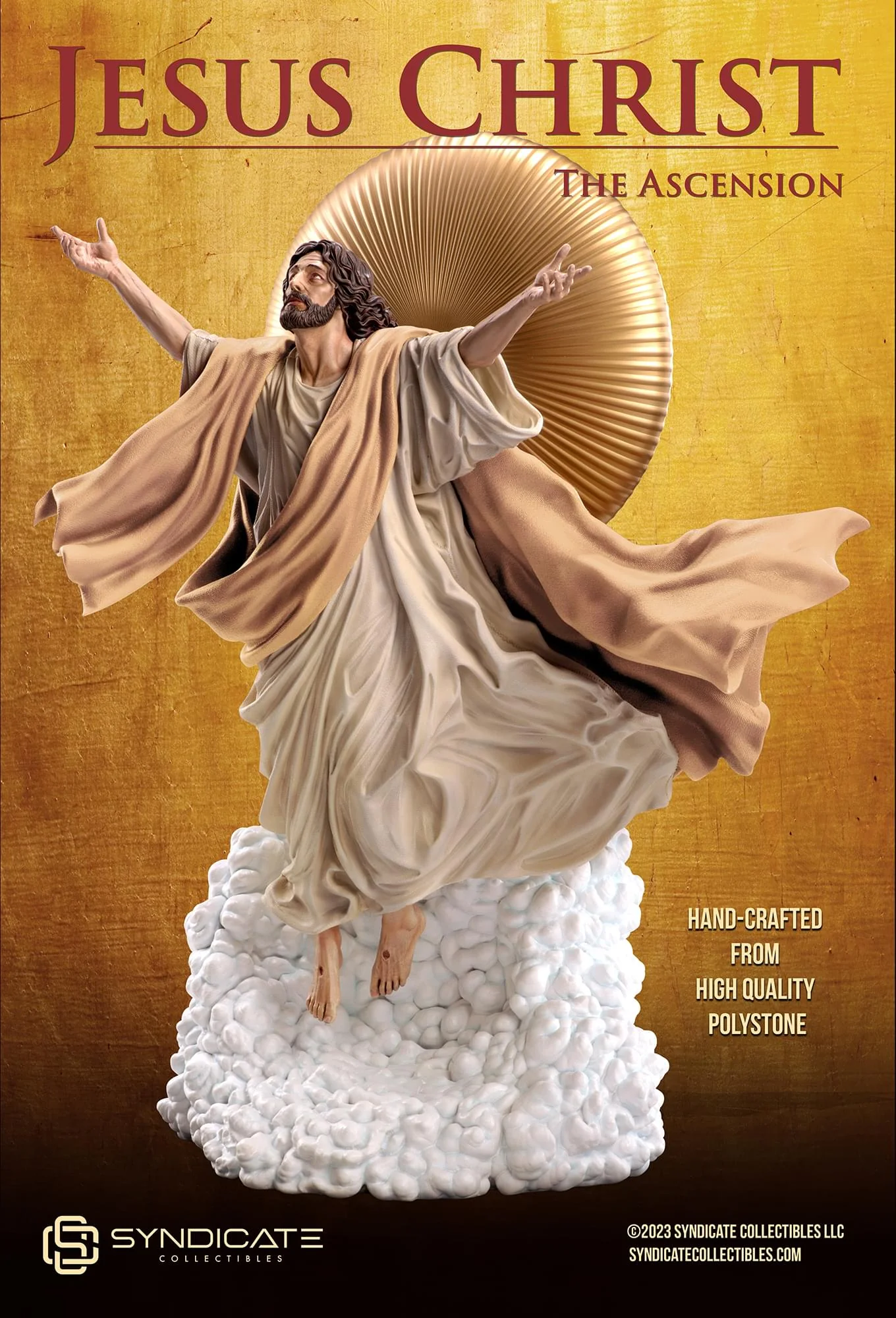 Ascension of Jesus Christ 27-Inch Premium Statue | 1:4 Scale Tan Robe Edition - Image 6