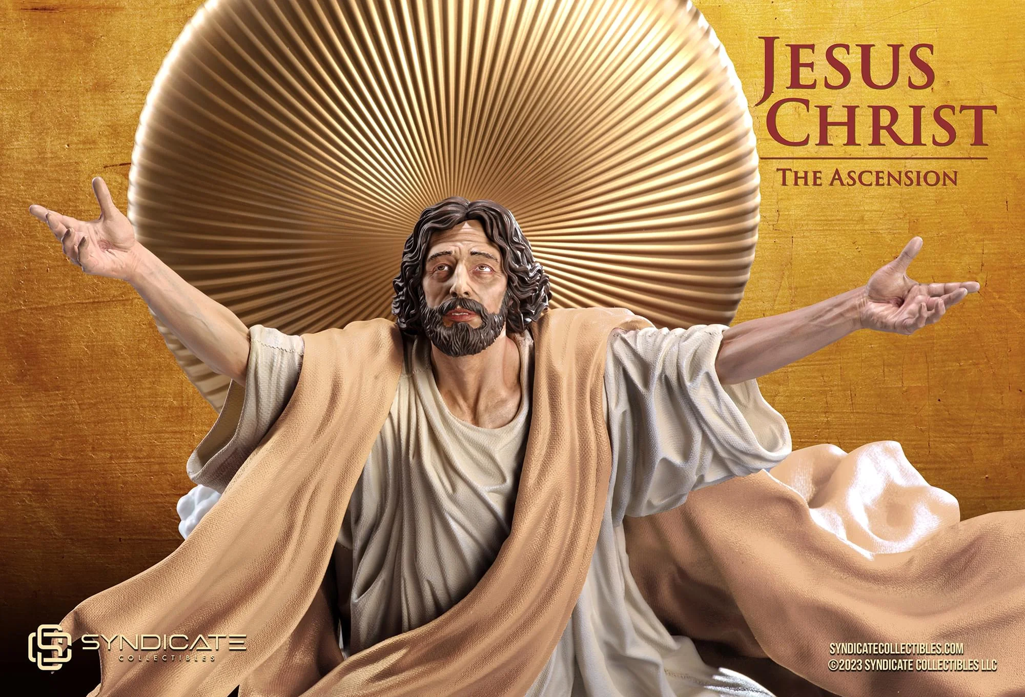 Ascension of Jesus Christ 27-Inch Premium Statue | 1:4 Scale Tan Robe Edition - Image 7