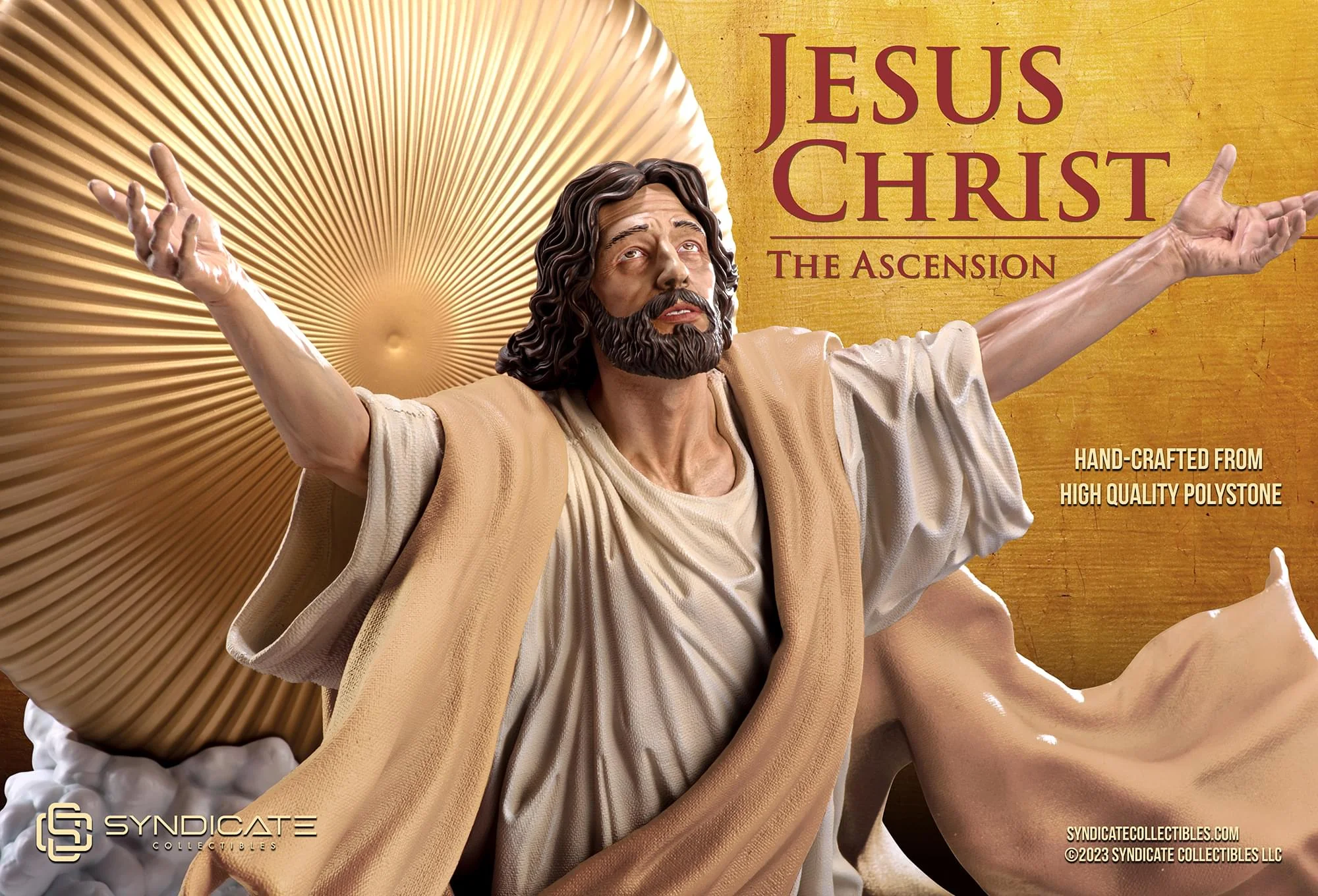 Ascension of Jesus Christ 27-Inch Premium Statue | 1:4 Scale Tan Robe Edition - Image 9