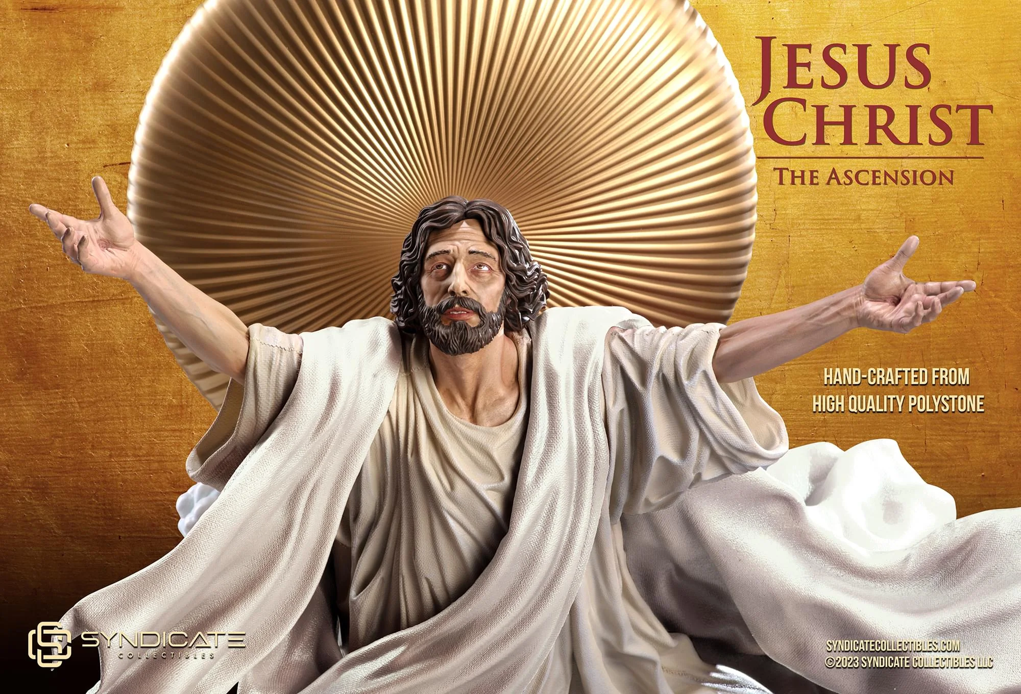 Ascension of Jesus Christ 27-Inch Premium Statue | 1:4 Scale White Robe Edition - Image 7
