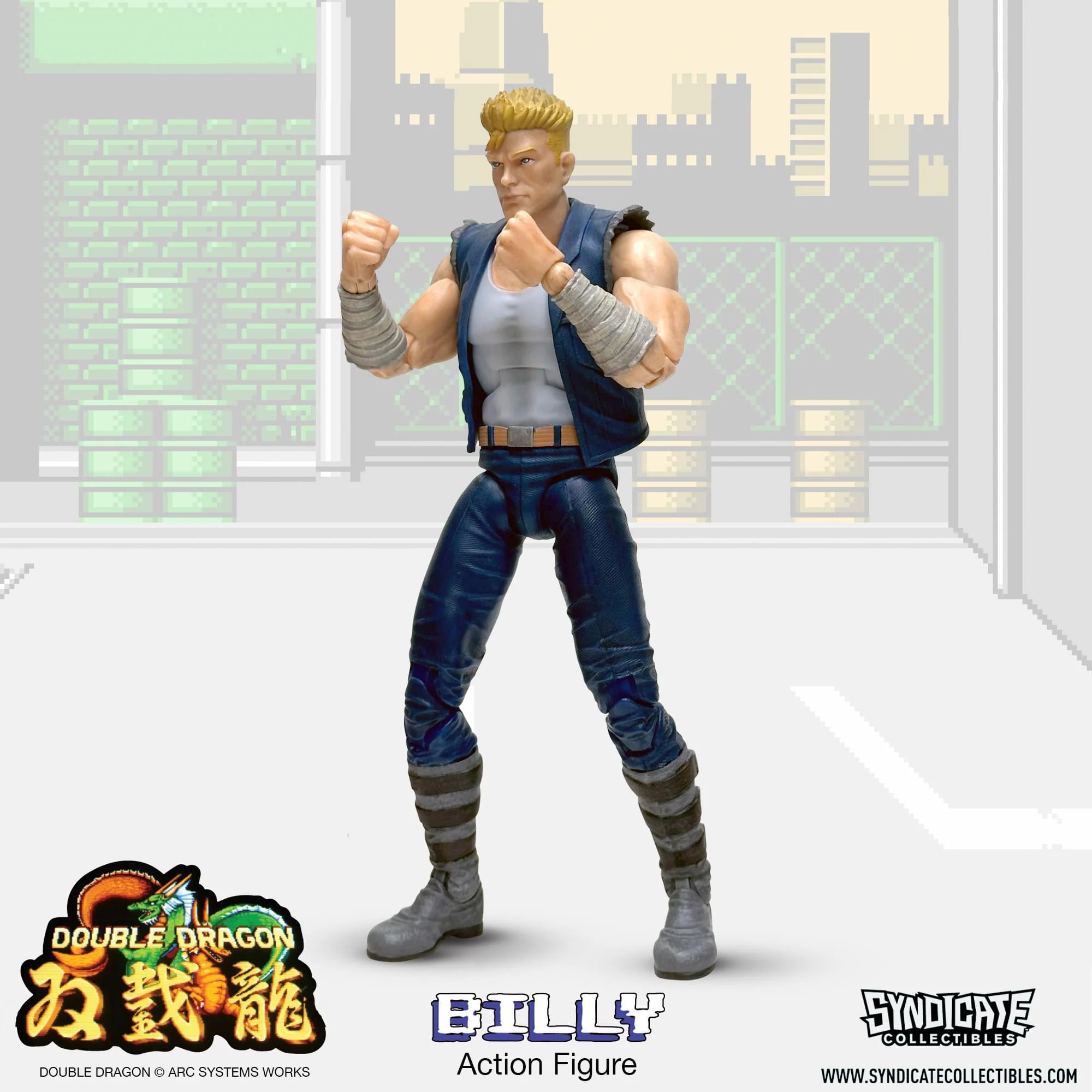Double Dragon Billy Lee 7-Inch Deluxe Action Figure - Image 13