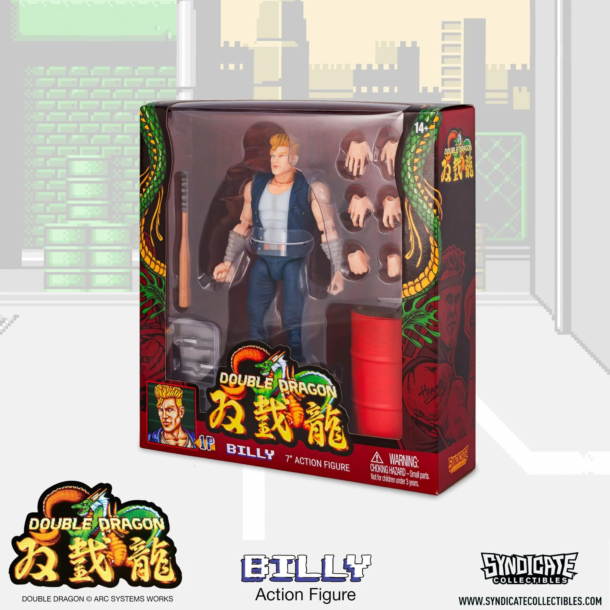 Double Dragon Billy Lee 7-Inch Deluxe Action Figure - Image 14