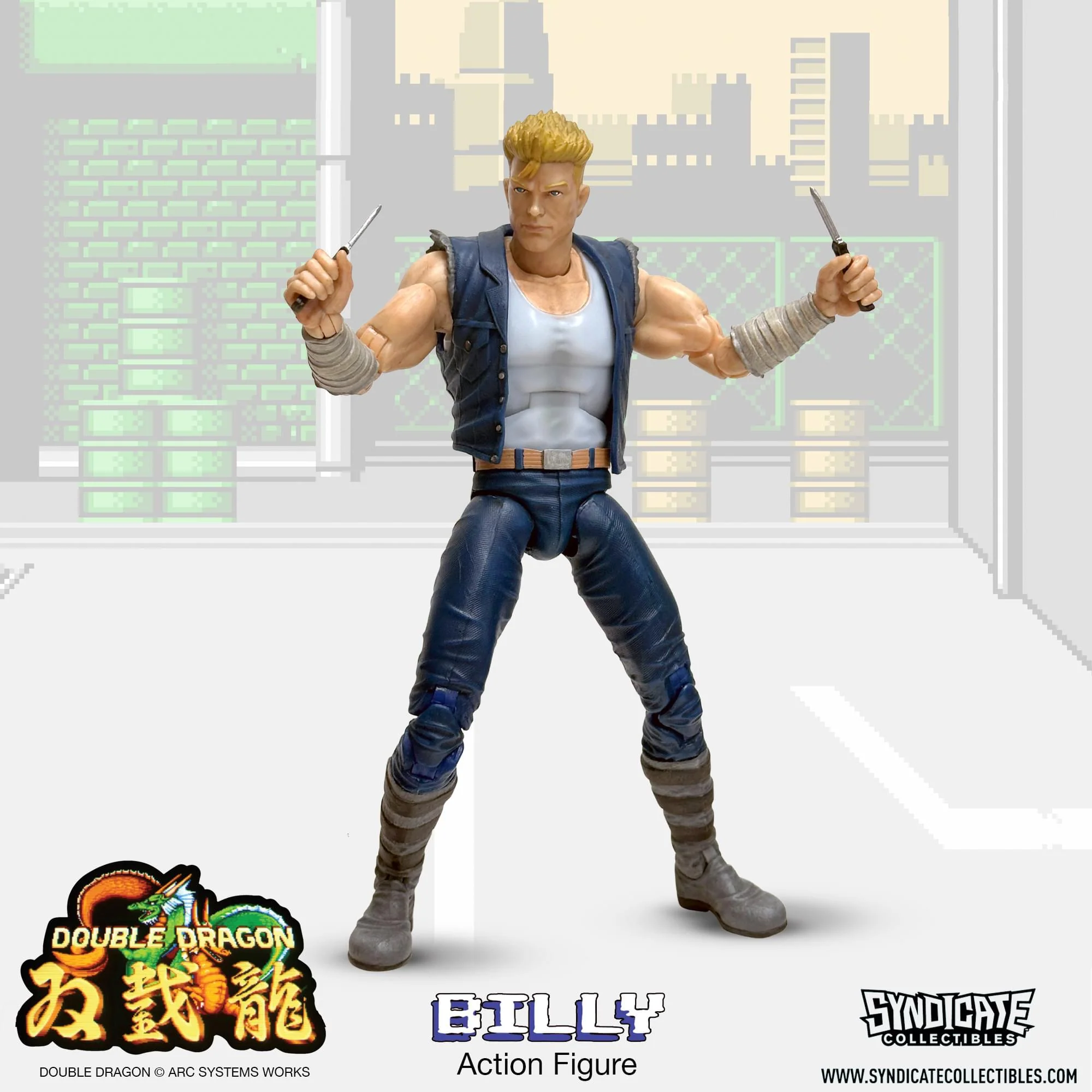 Double Dragon Billy Lee 7-Inch Deluxe Action Figure - Image 3