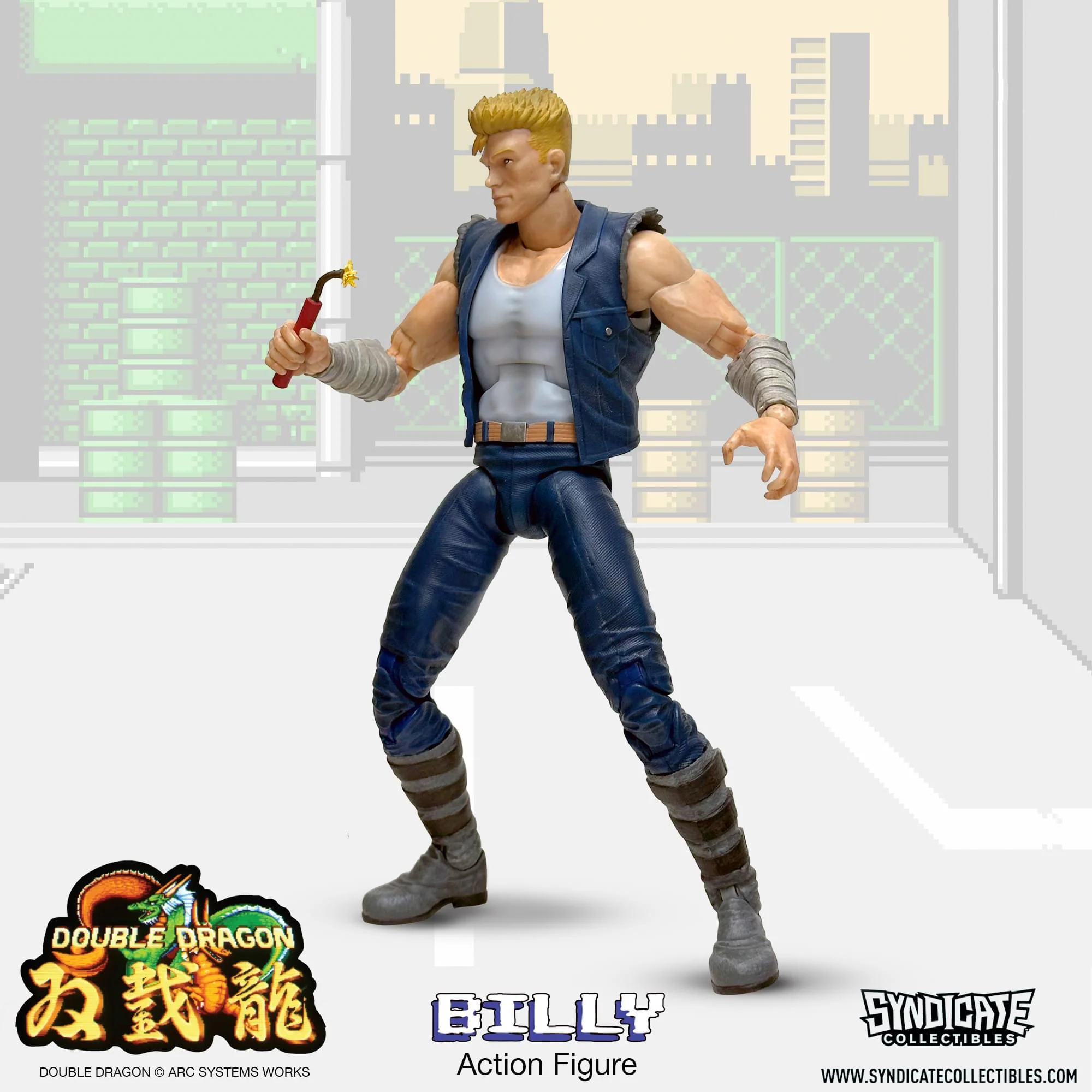 Double Dragon Billy Lee 7-Inch Deluxe Action Figure - Image 6