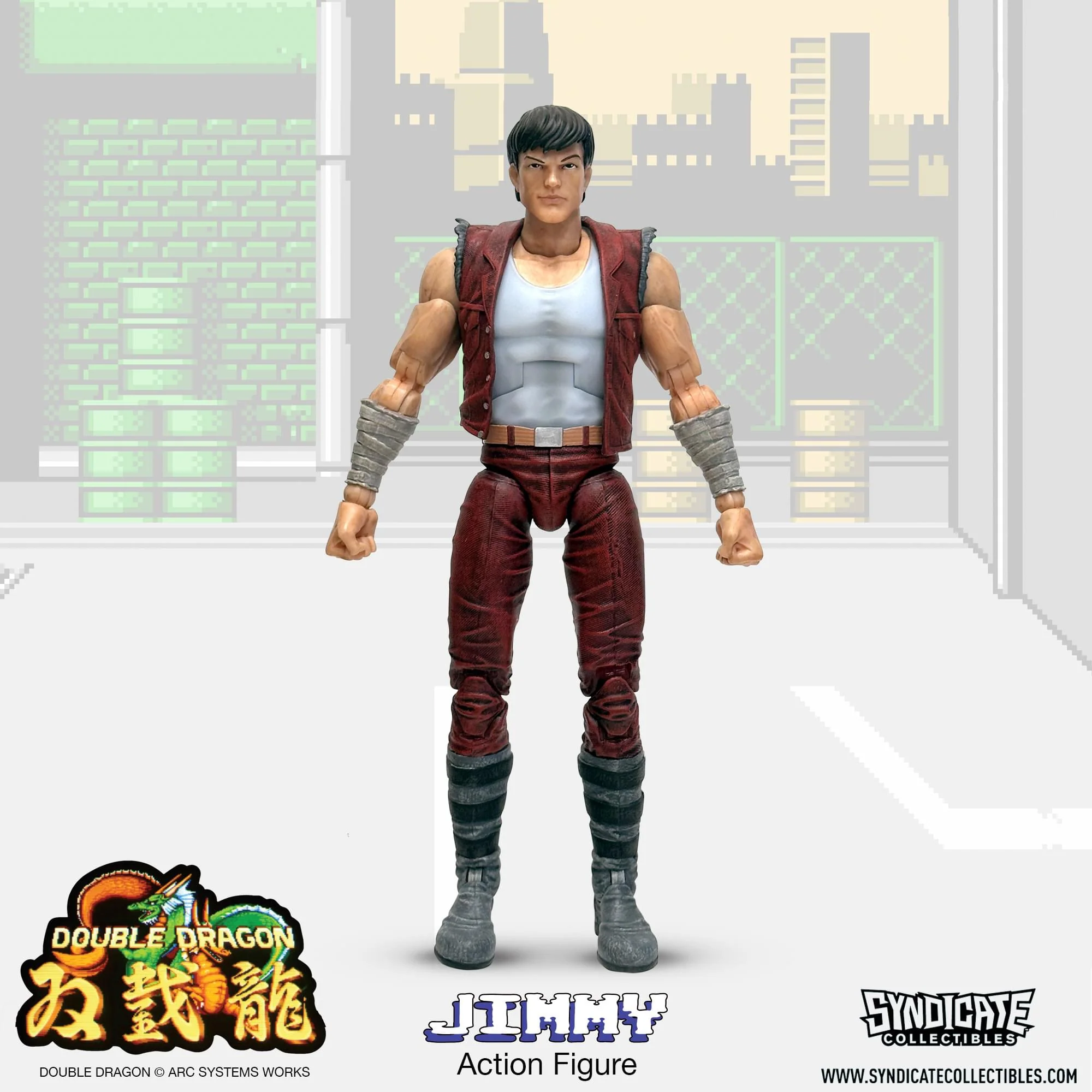 Double Dragon Jimmy Lee 7-Inch Deluxe Action Figure - Image 10