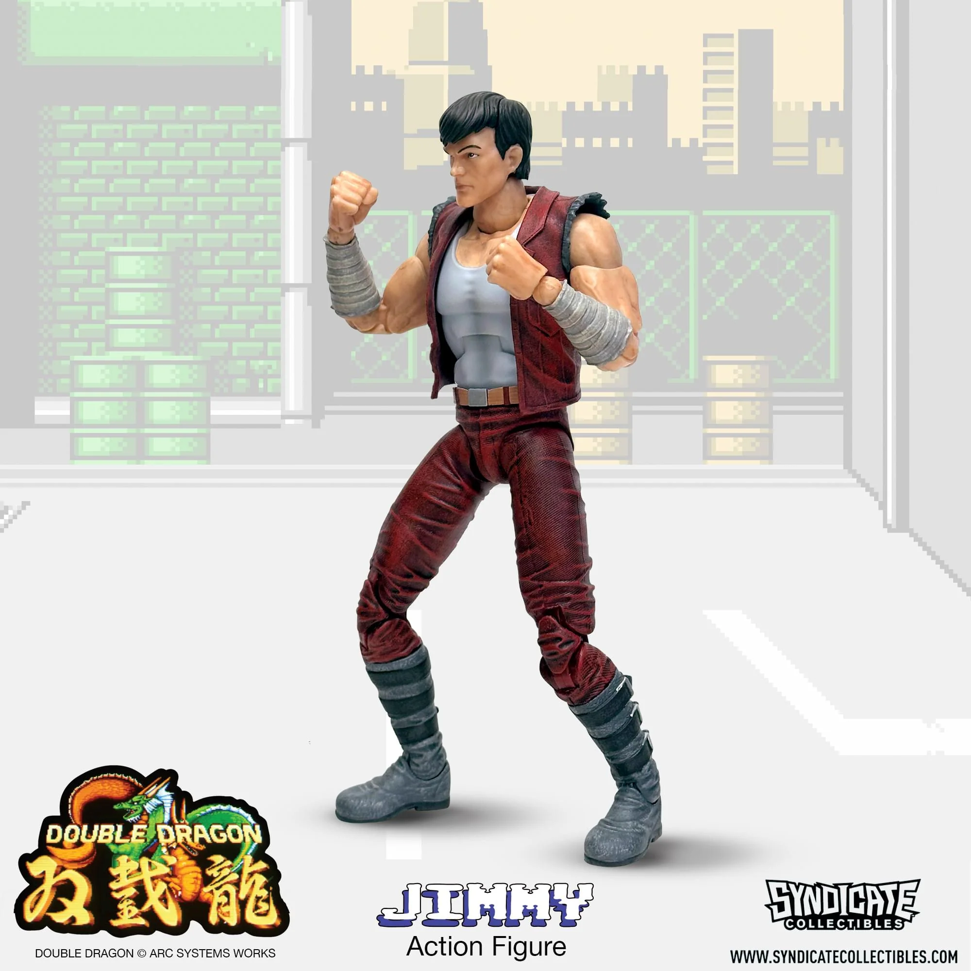 Double Dragon Jimmy Lee 7-Inch Deluxe Action Figure - Image 12