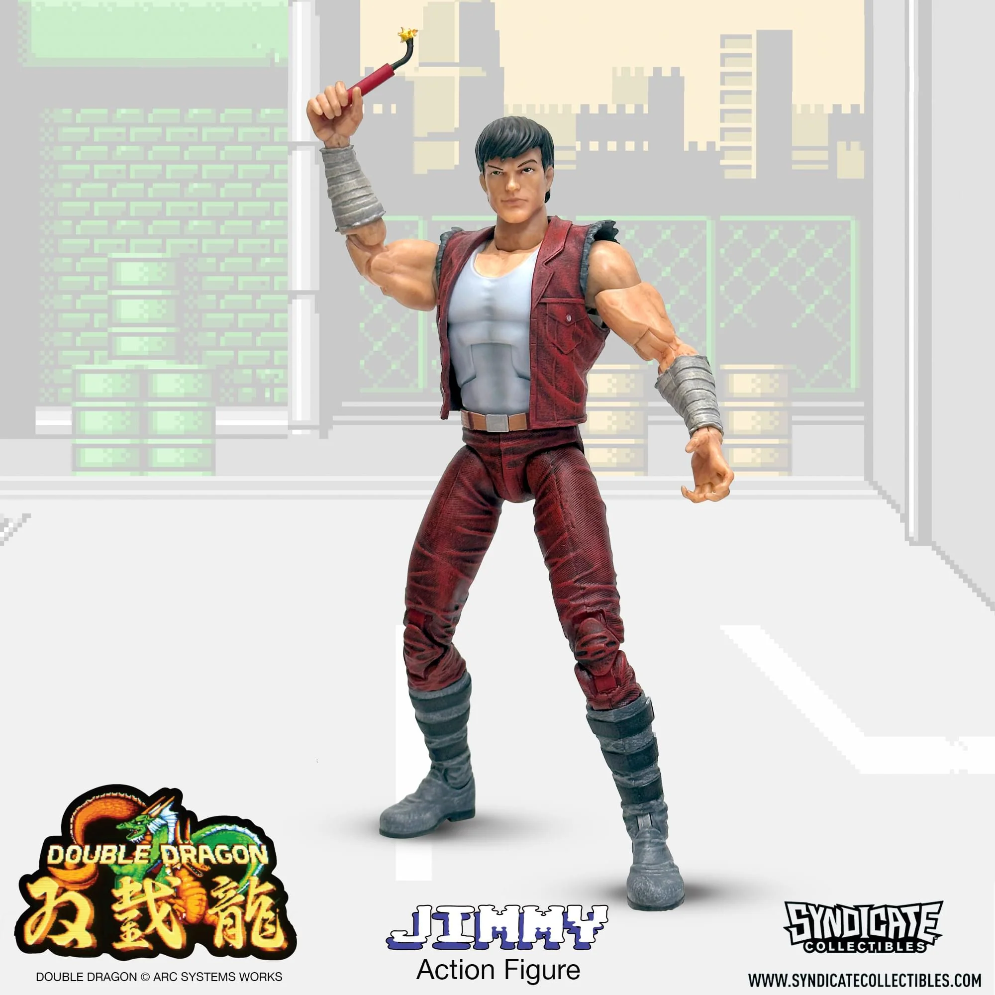 Double Dragon Jimmy Lee 7-Inch Deluxe Action Figure - Image 6