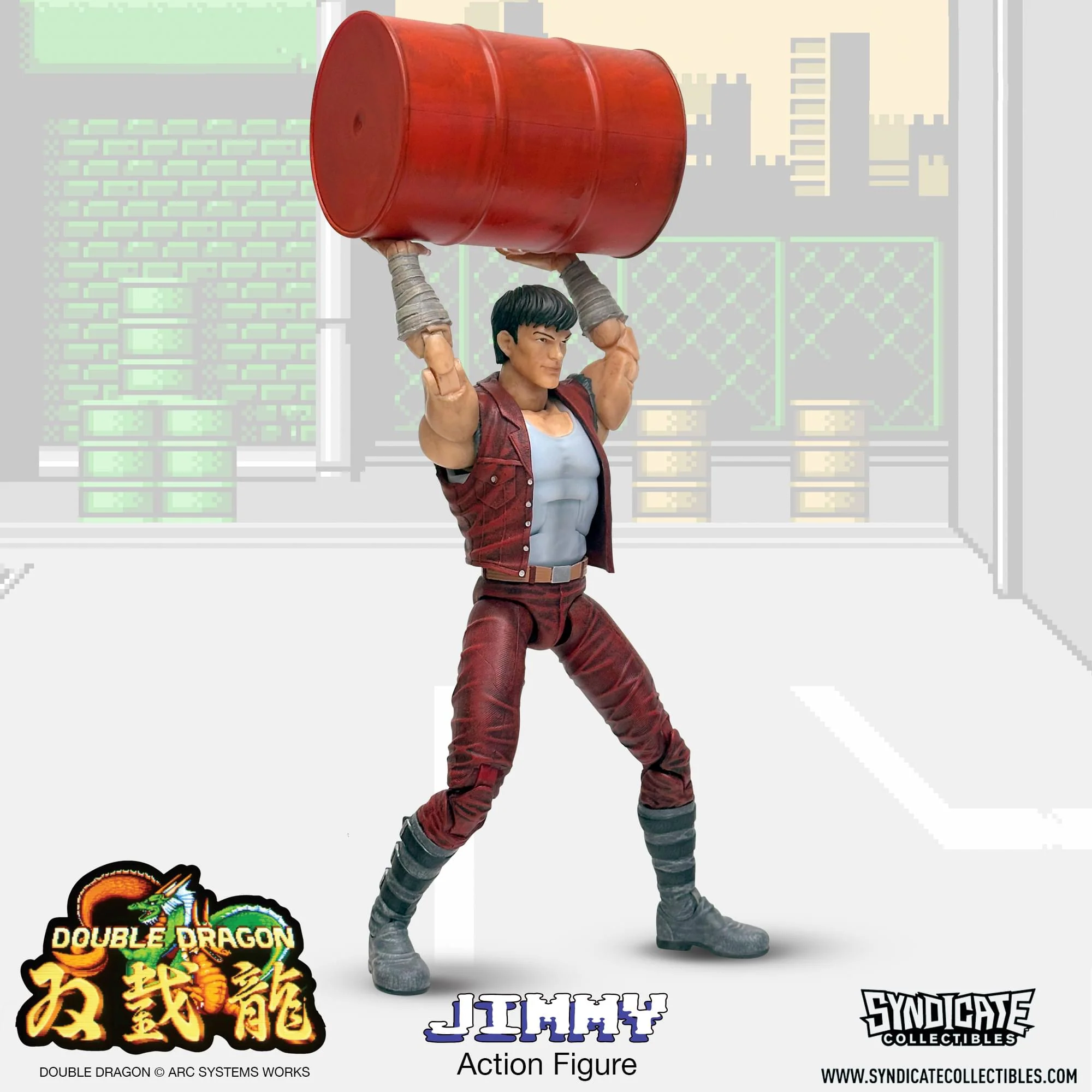 Double Dragon Jimmy Lee 7-Inch Deluxe Action Figure - Image 8