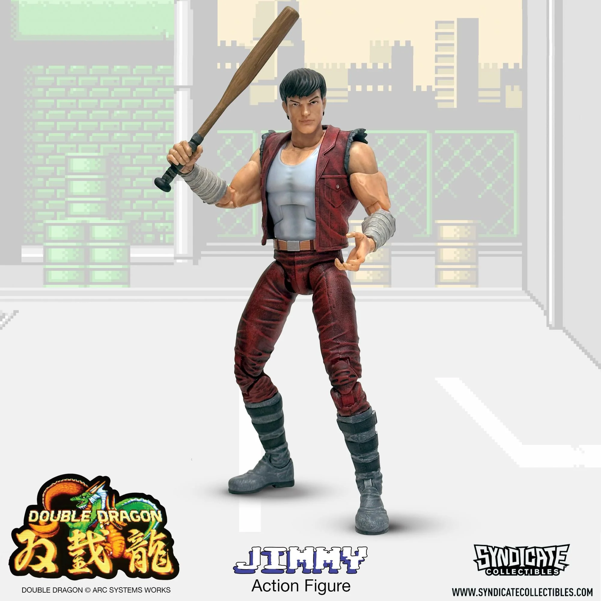 Double Dragon Jimmy Lee 7-Inch Deluxe Action Figure - Image 9