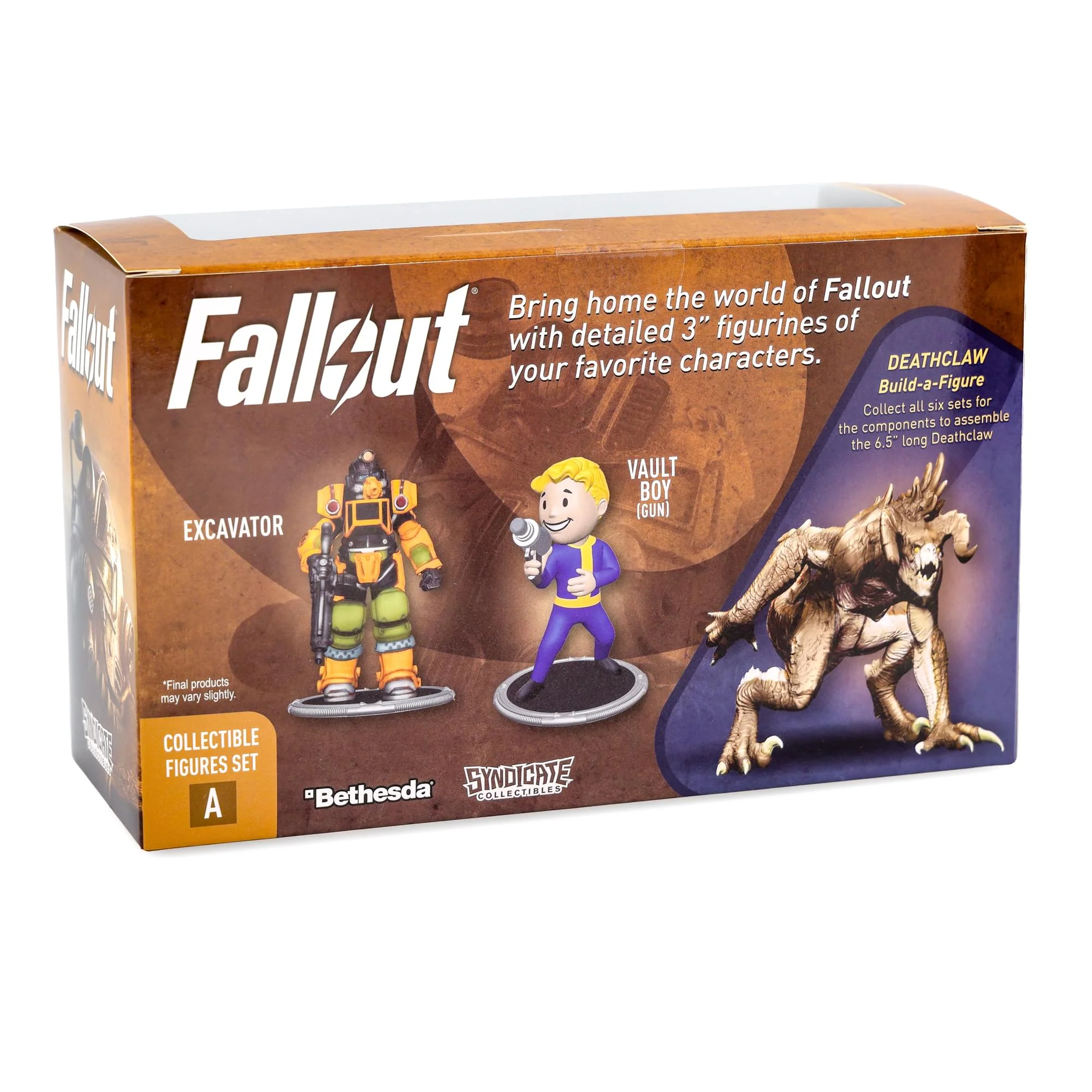Fallout Excavator and Vault Boy (Gun) Mini Figure Set (Build-a-Figure Deathclaw) - Image 3